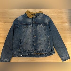 NEW Goodfellow & Co Denim Sherpa Lined Heavyweight Jacket XL